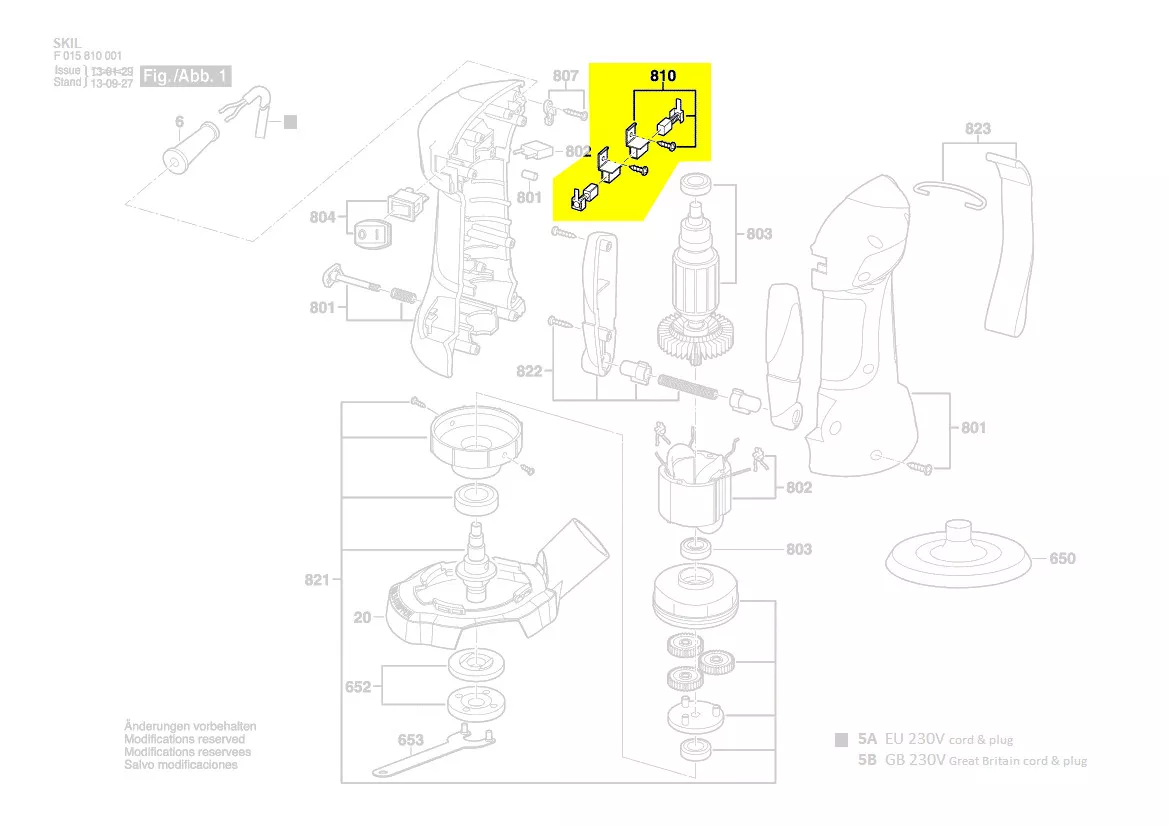 Balais charbon réf. 2610Z04824 Skil